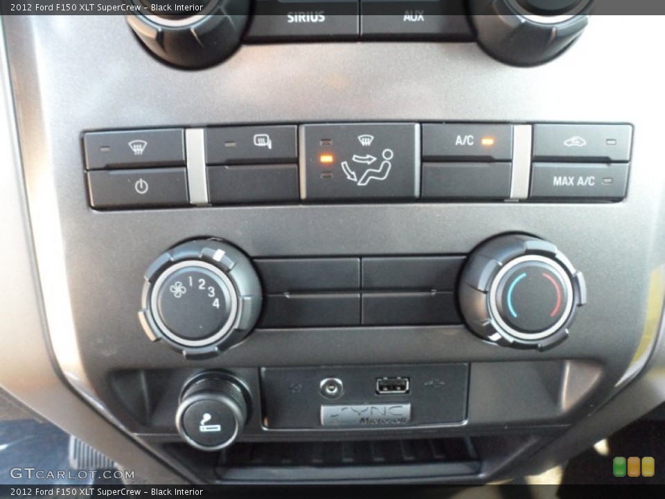 Black Interior Controls for the 2012 Ford F150 XLT SuperCrew #57171396