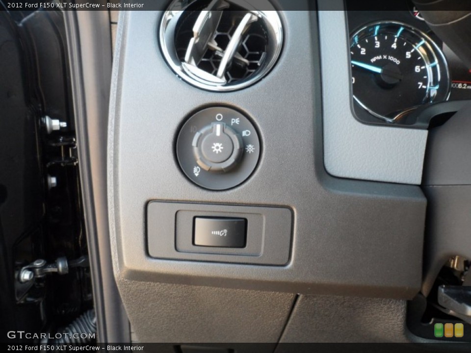 Black Interior Controls for the 2012 Ford F150 XLT SuperCrew #57171422