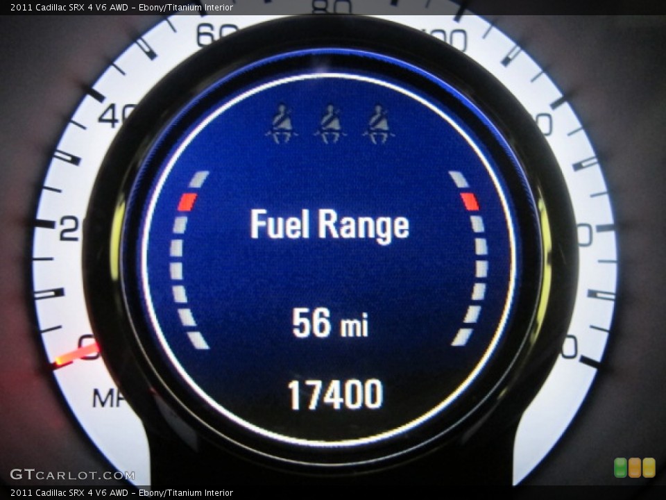 Ebony/Titanium Interior Gauges for the 2011 Cadillac SRX 4 V6 AWD #57174812