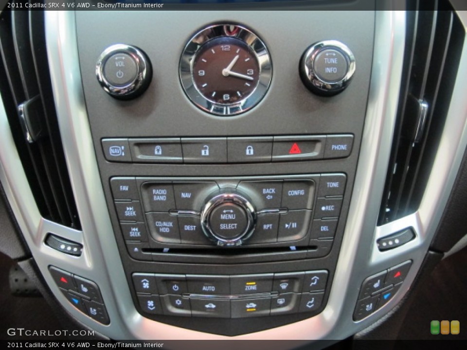 Ebony/Titanium Interior Controls for the 2011 Cadillac SRX 4 V6 AWD #57174830