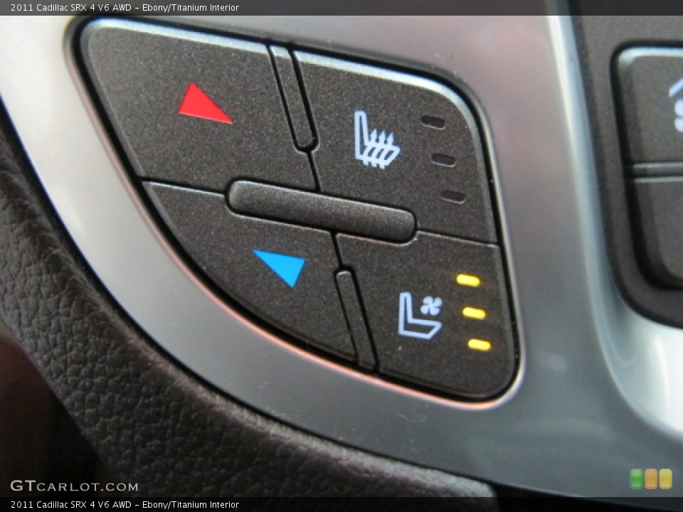Ebony/Titanium Interior Controls for the 2011 Cadillac SRX 4 V6 AWD #57174872