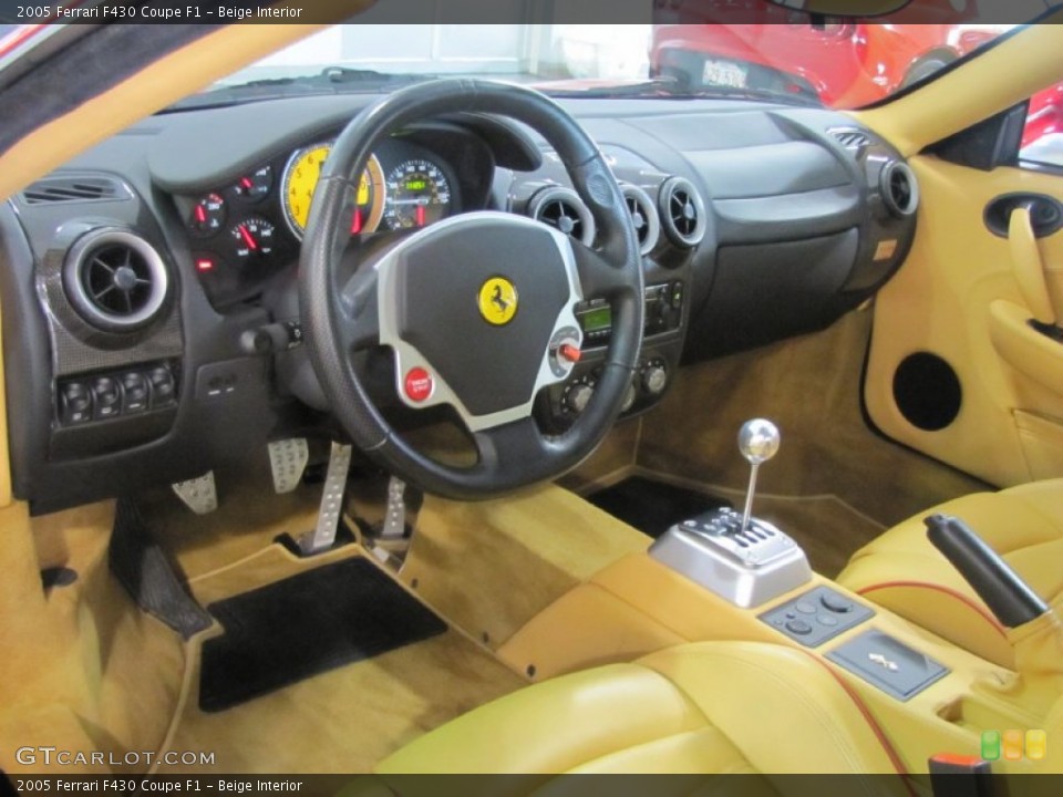 Beige Interior Prime Interior for the 2005 Ferrari F430 Coupe F1 #57176050