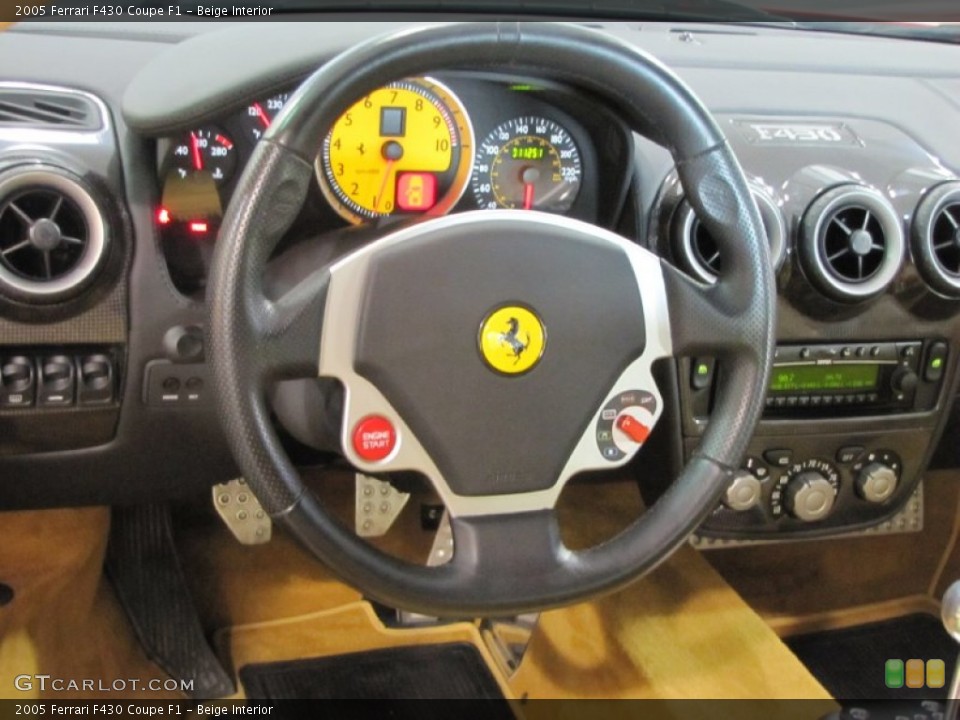 Beige Interior Steering Wheel for the 2005 Ferrari F430 Coupe F1 #57176068