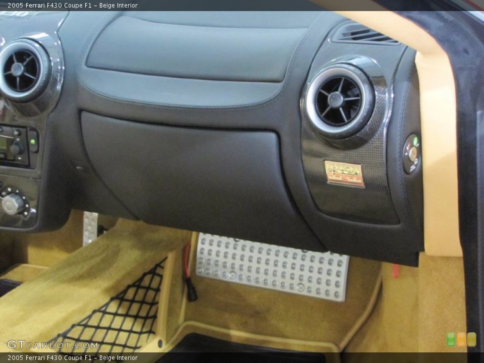 Beige Interior Dashboard for the 2005 Ferrari F430 Coupe F1 #57176146