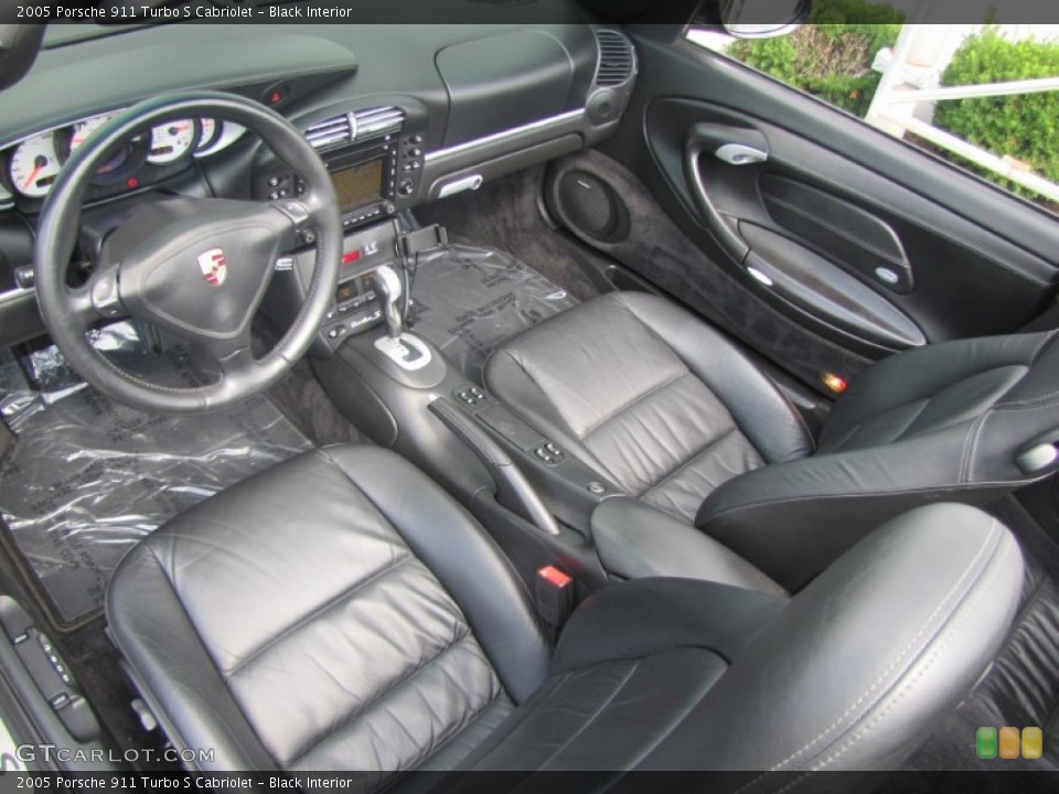 Black Interior Photo for the 2005 Porsche 911 Turbo S Cabriolet #57177325