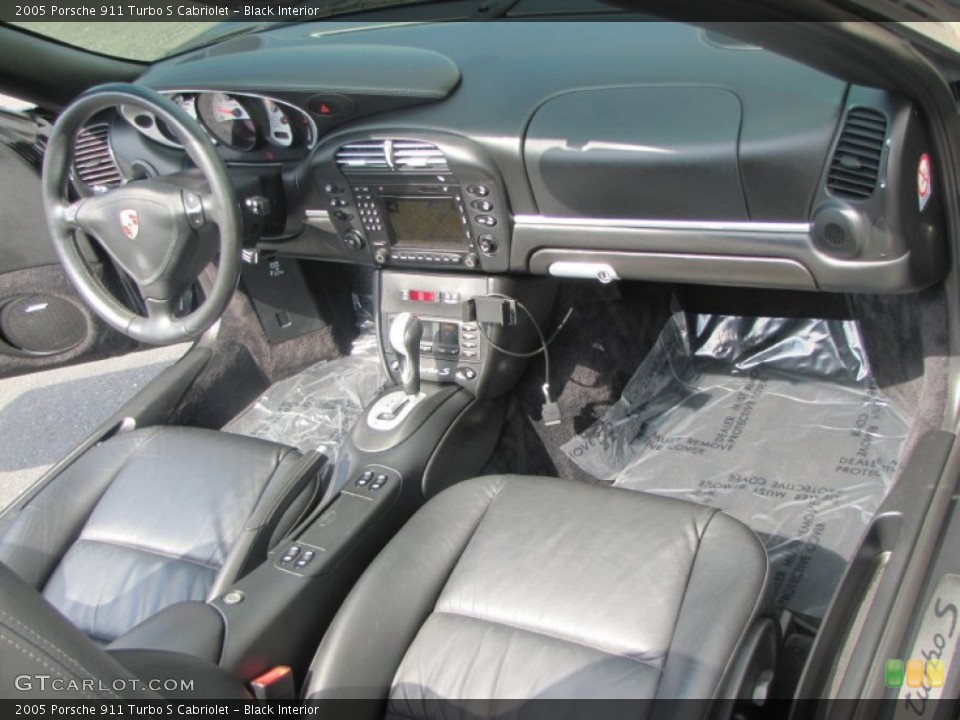 Black Interior Photo for the 2005 Porsche 911 Turbo S Cabriolet #57177400