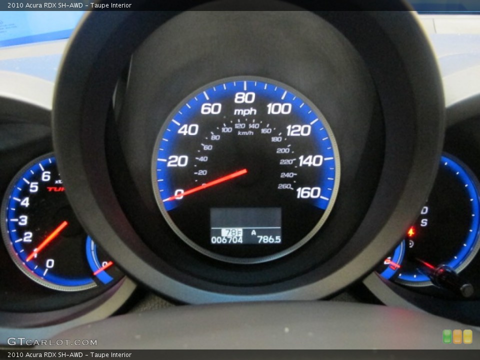 Taupe Interior Gauges for the 2010 Acura RDX SH-AWD #57178361