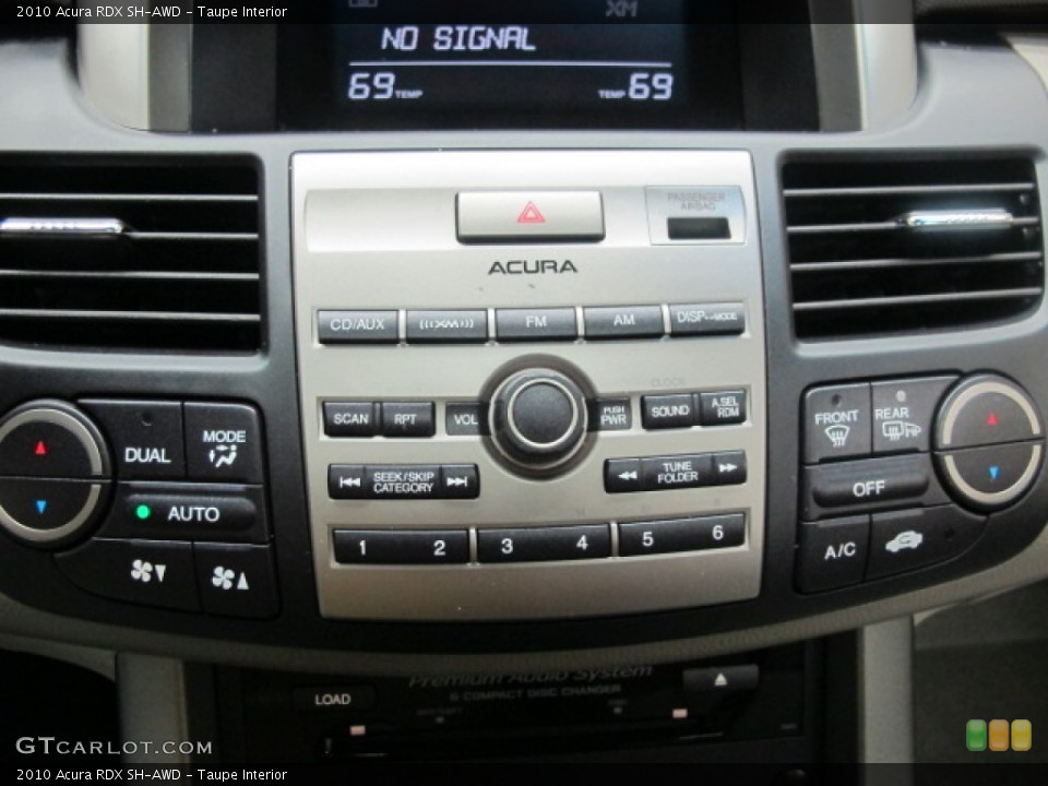Taupe Interior Controls for the 2010 Acura RDX SH-AWD #57178381
