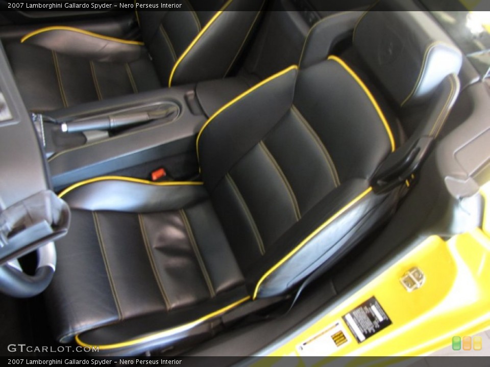 Nero Perseus Interior Photo for the 2007 Lamborghini Gallardo Spyder #57181057