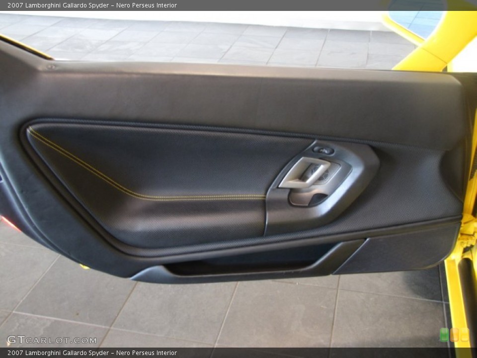 Nero Perseus Interior Door Panel for the 2007 Lamborghini Gallardo Spyder #57181081