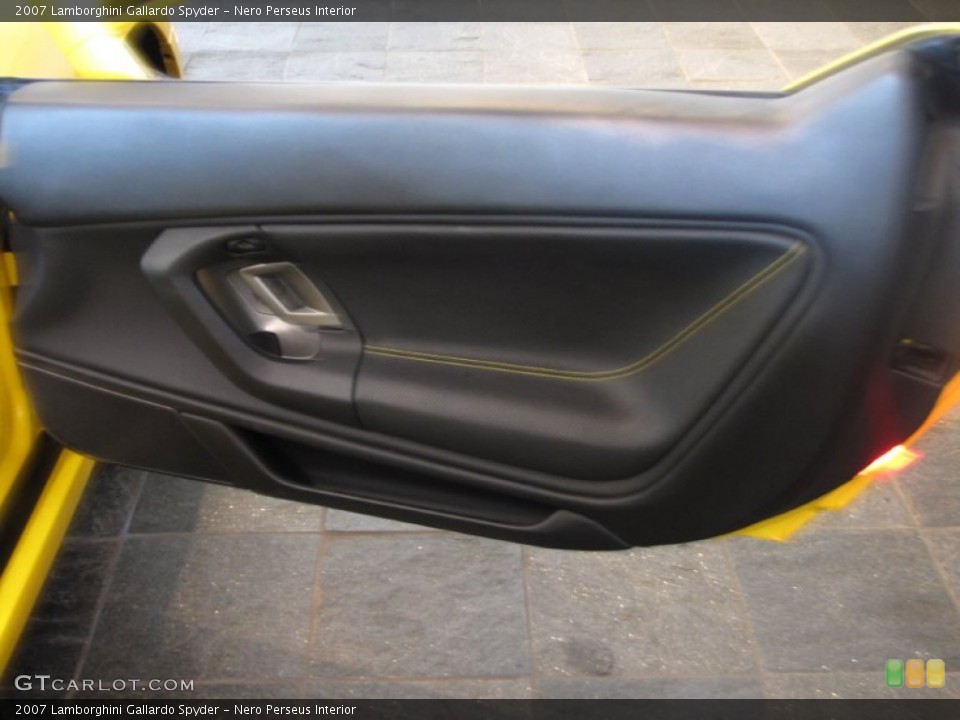 Nero Perseus Interior Door Panel for the 2007 Lamborghini Gallardo Spyder #57181090