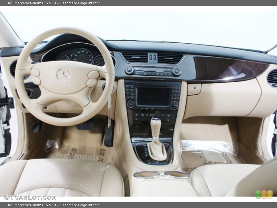 Cashmere Beige Interior Dashboard for the 2008 Mercedes-Benz CLS 550 #57181717