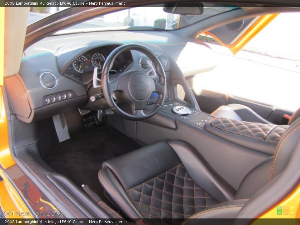 Nero Perseus Interior Photo for the 2008 Lamborghini Murcielago LP640 Coupe #57182494