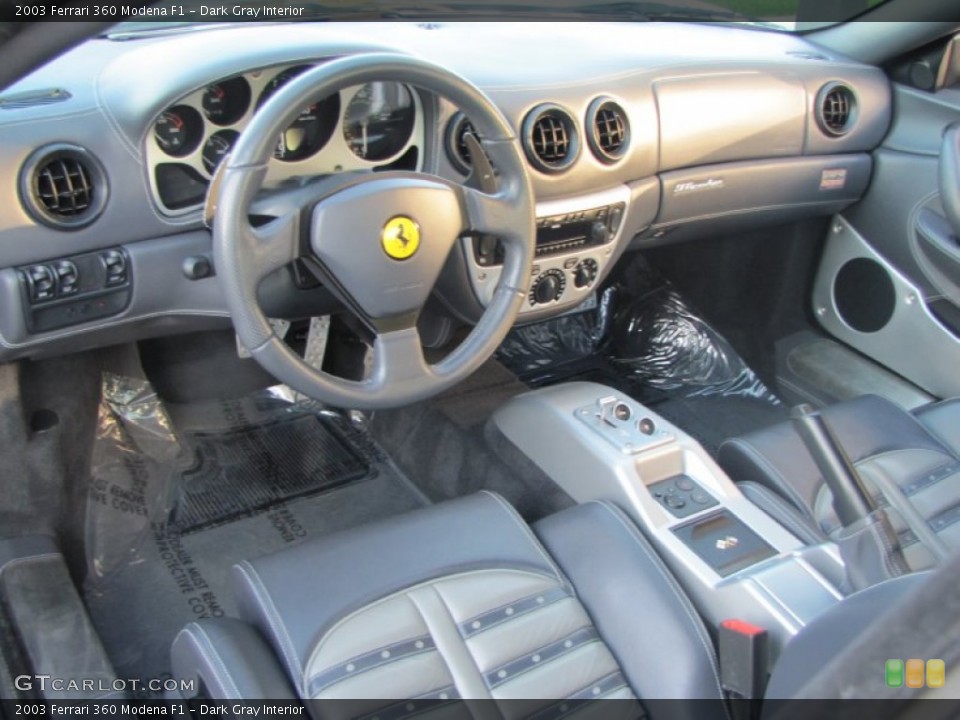 Dark Gray 2003 Ferrari 360 Interiors