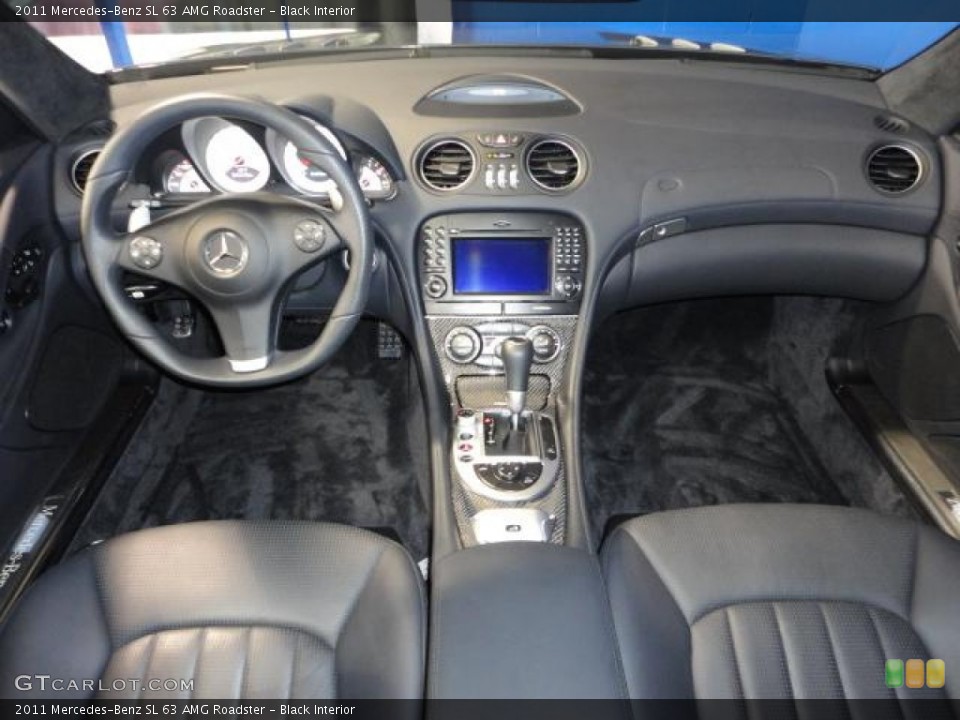 Black Interior Dashboard for the 2011 Mercedes-Benz SL 63 AMG Roadster #57183127