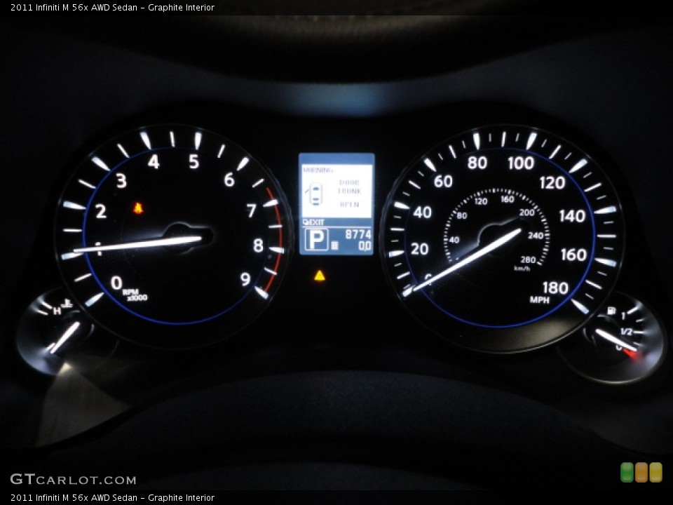 Graphite Interior Gauges for the 2011 Infiniti M 56x AWD Sedan #57184108