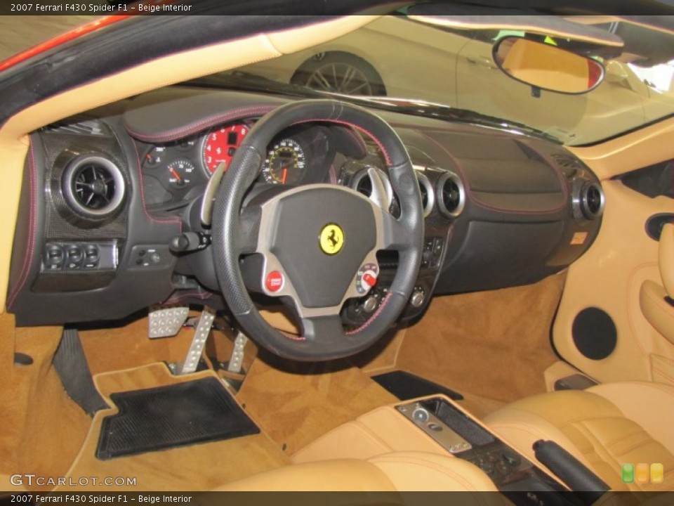 Beige Interior Dashboard for the 2007 Ferrari F430 Spider F1 #57184540