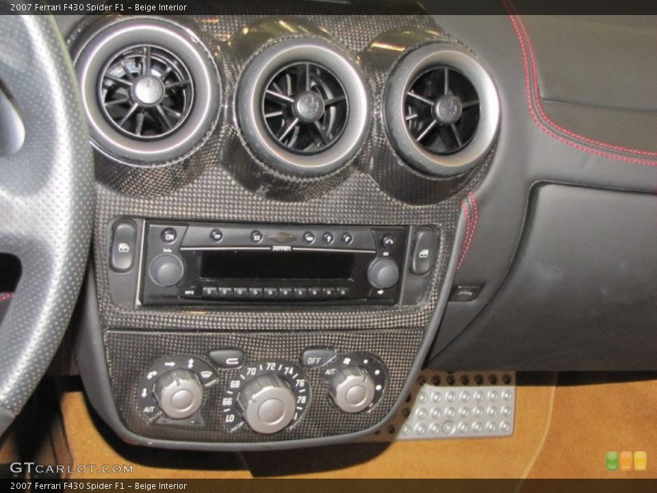 Beige Interior Controls for the 2007 Ferrari F430 Spider F1 #57184558