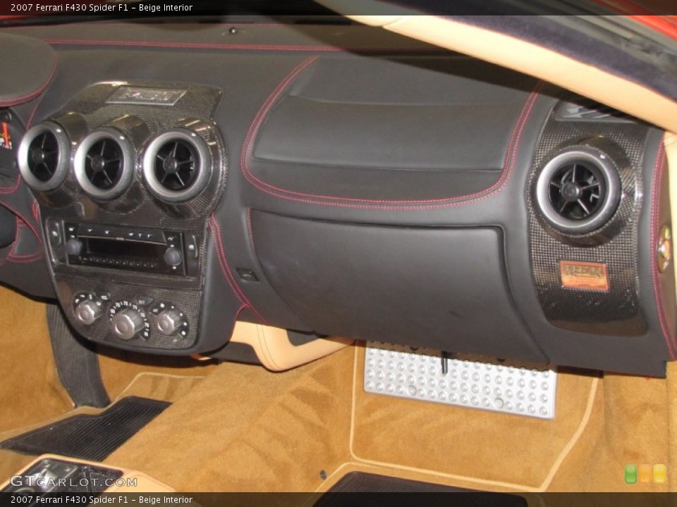 Beige Interior Dashboard for the 2007 Ferrari F430 Spider F1 #57184603