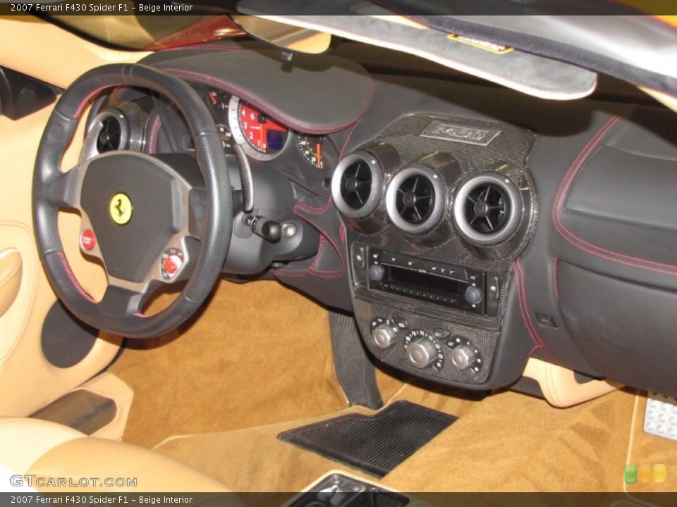 Beige Interior Dashboard for the 2007 Ferrari F430 Spider F1 #57184611