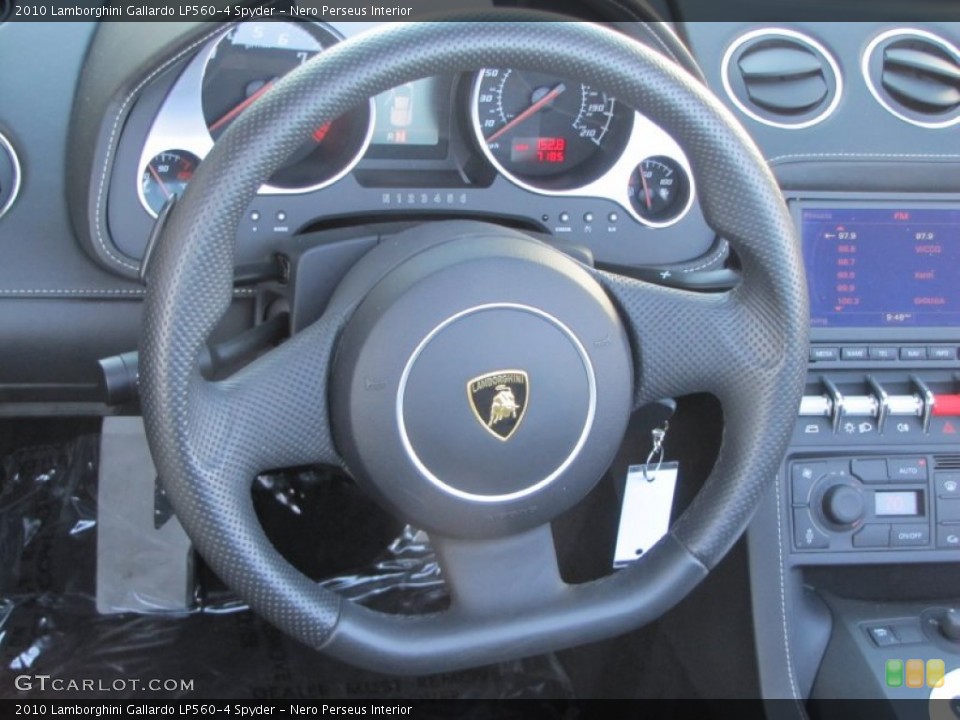 Nero Perseus Interior Steering Wheel for the 2010 Lamborghini Gallardo LP560-4 Spyder #57184892