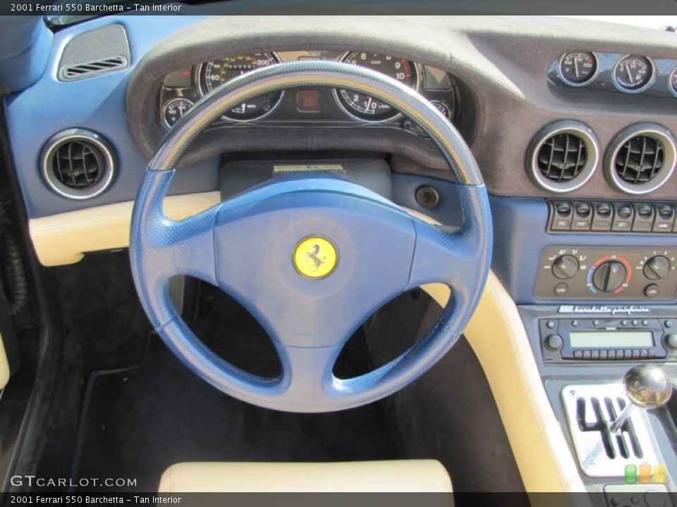 Tan Interior Steering Wheel for the 2001 Ferrari 550 Barchetta #57186187