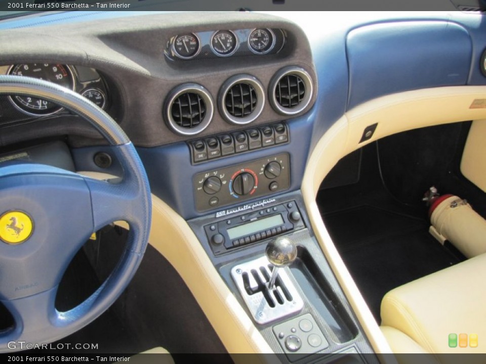 Tan Interior Controls for the 2001 Ferrari 550 Barchetta #57186196