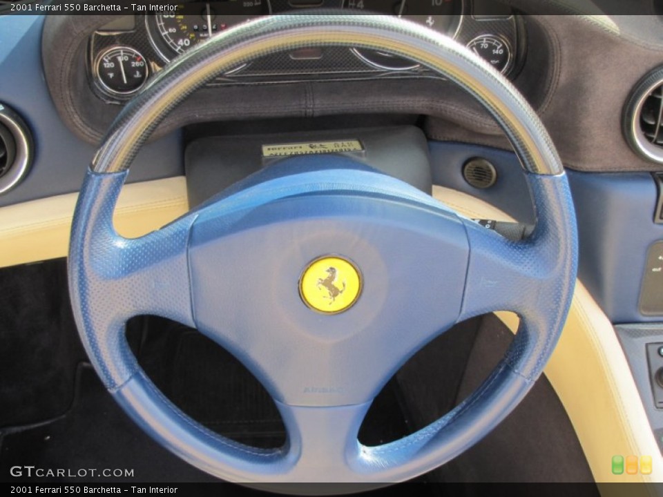 Tan Interior Steering Wheel for the 2001 Ferrari 550 Barchetta #57186220