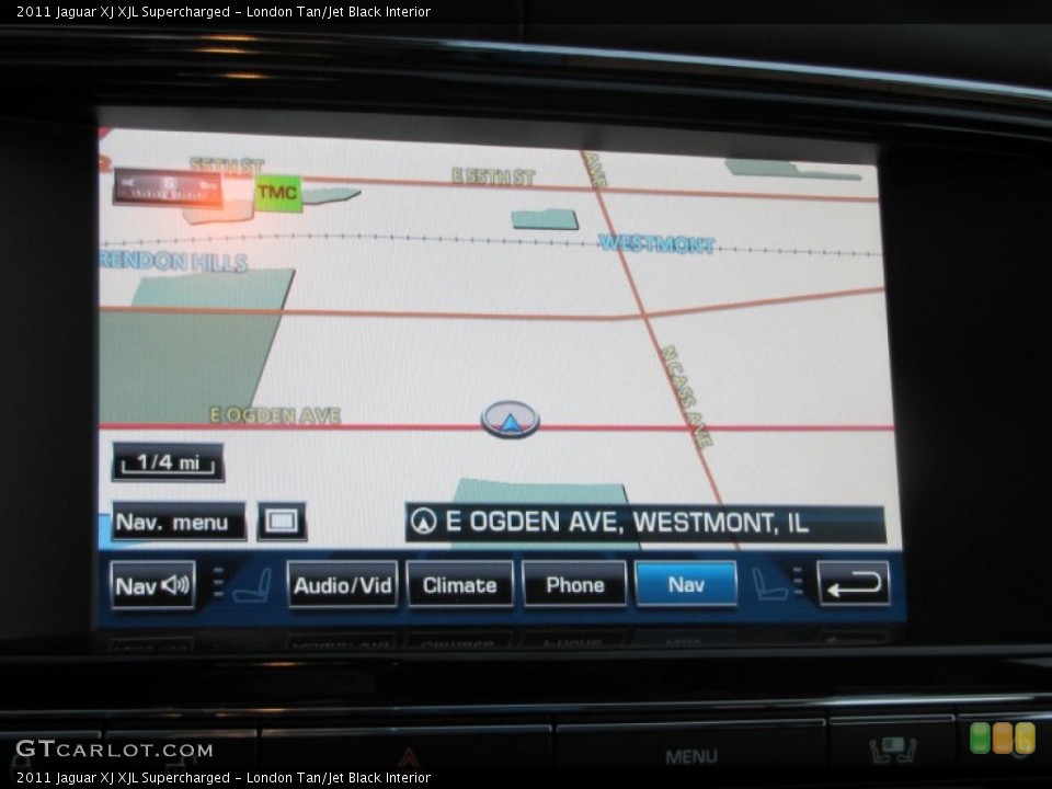 London Tan/Jet Black Interior Navigation for the 2011 Jaguar XJ XJL Supercharged #57186748