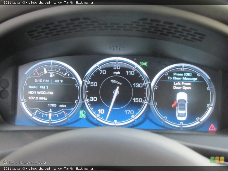 London Tan/Jet Black Interior Gauges for the 2011 Jaguar XJ XJL Supercharged #57186757
