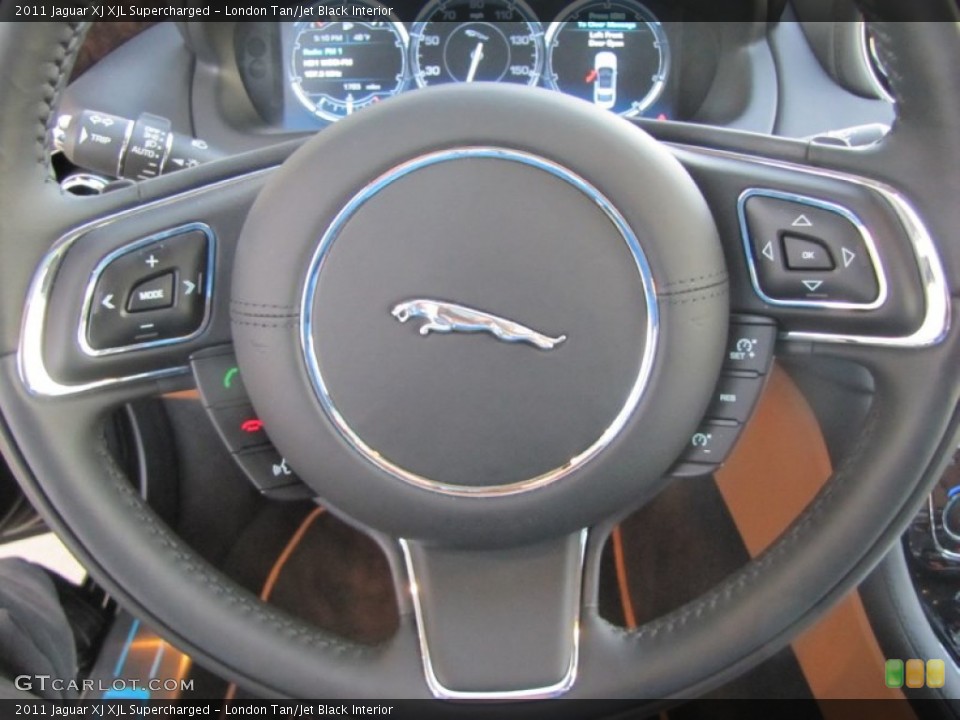 London Tan/Jet Black Interior Controls for the 2011 Jaguar XJ XJL Supercharged #57186799