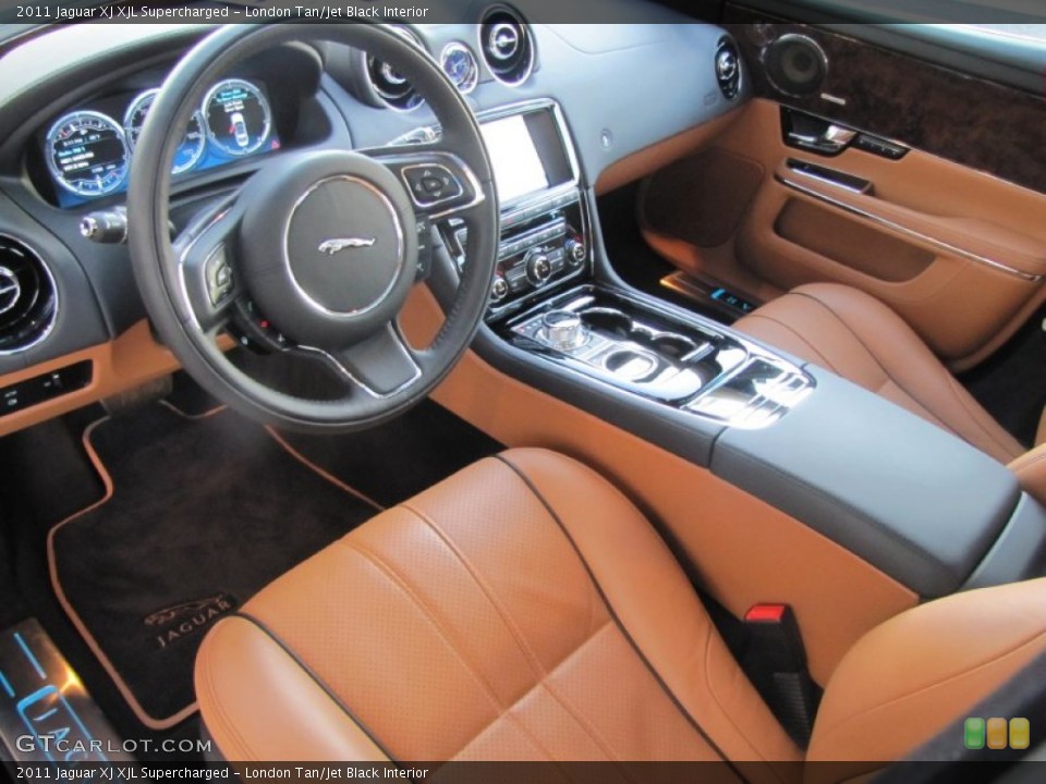 London Tan/Jet Black Interior Prime Interior for the 2011 Jaguar XJ XJL Supercharged #57186829
