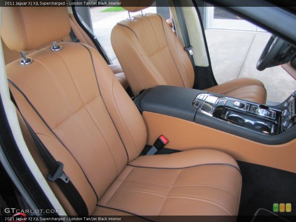 London Tan/Jet Black Interior Photo for the 2011 Jaguar XJ XJL Supercharged #57186856