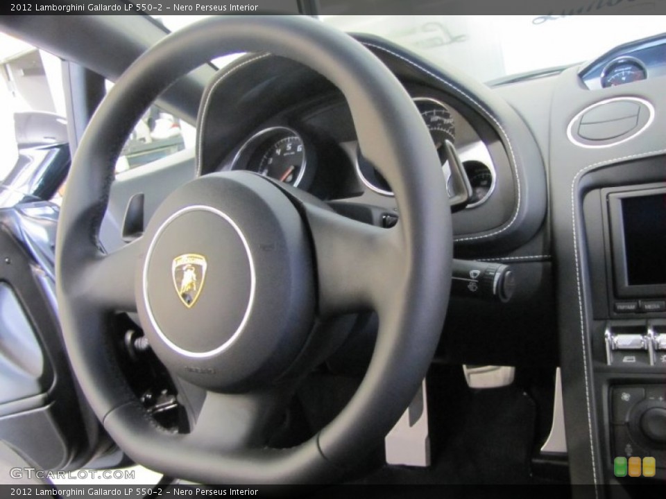 Nero Perseus Interior Steering Wheel for the 2012 Lamborghini Gallardo LP 550-2 #57189215