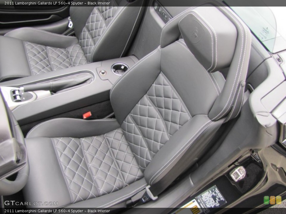 Black Interior Photo for the 2011 Lamborghini Gallardo LP 560-4 Spyder #57189566