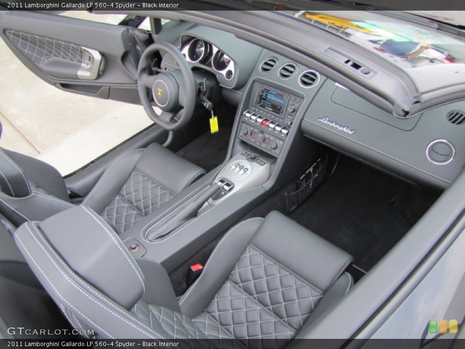 Black Interior Photo for the 2011 Lamborghini Gallardo LP 560-4 Spyder #57189608