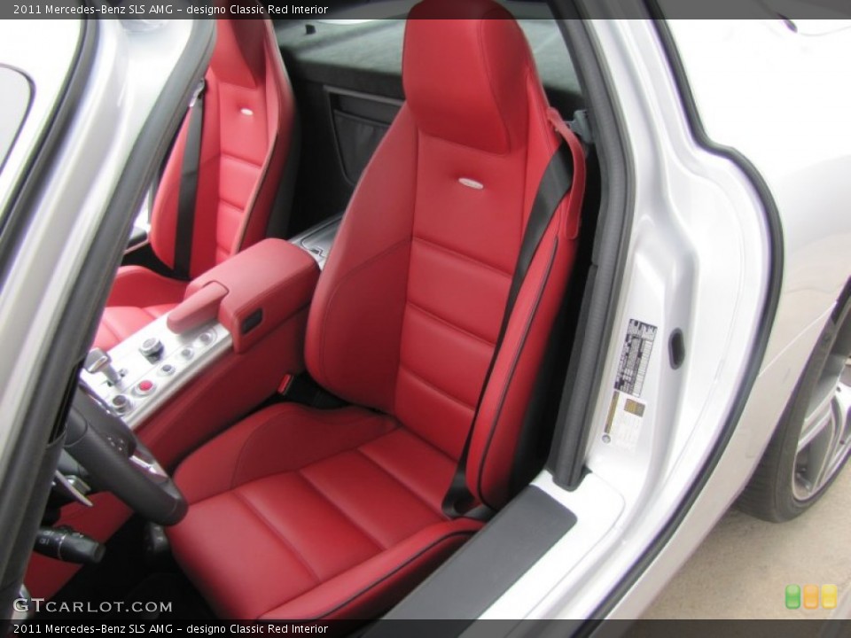 designo Classic Red Interior Photo for the 2011 Mercedes-Benz SLS AMG #57189887