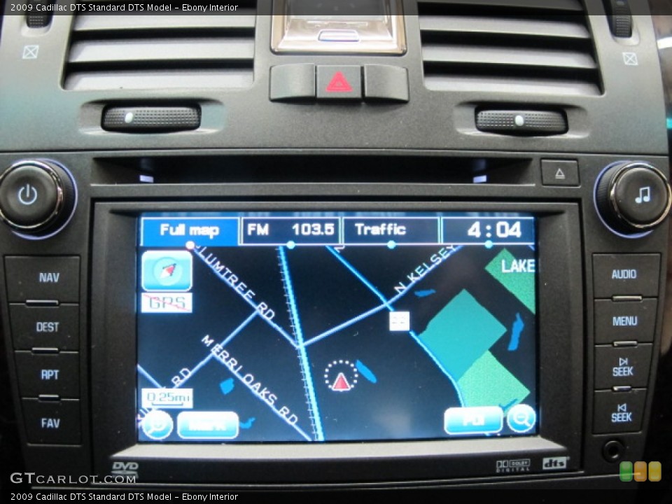 Ebony Interior Navigation for the 2009 Cadillac DTS  #57190217