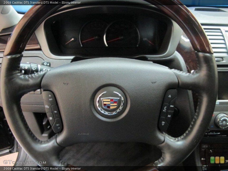 Ebony Interior Steering Wheel for the 2009 Cadillac DTS  #57190262