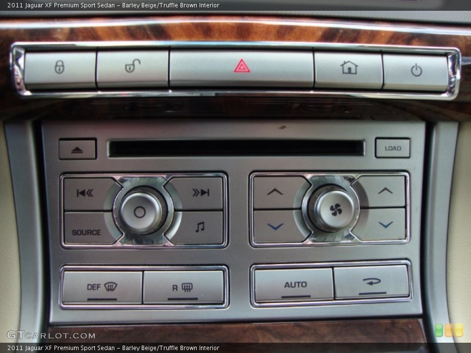 Barley Beige/Truffle Brown Interior Controls for the 2011 Jaguar XF Premium Sport Sedan #57190386