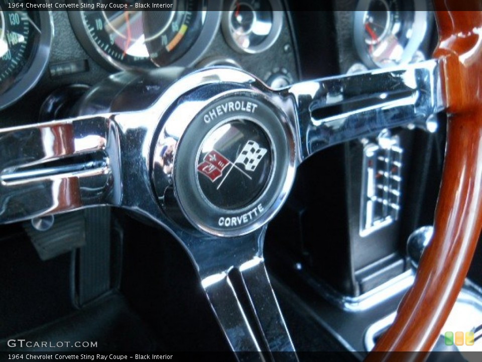 Black Interior Steering Wheel for the 1964 Chevrolet Corvette Sting Ray Coupe #57191250
