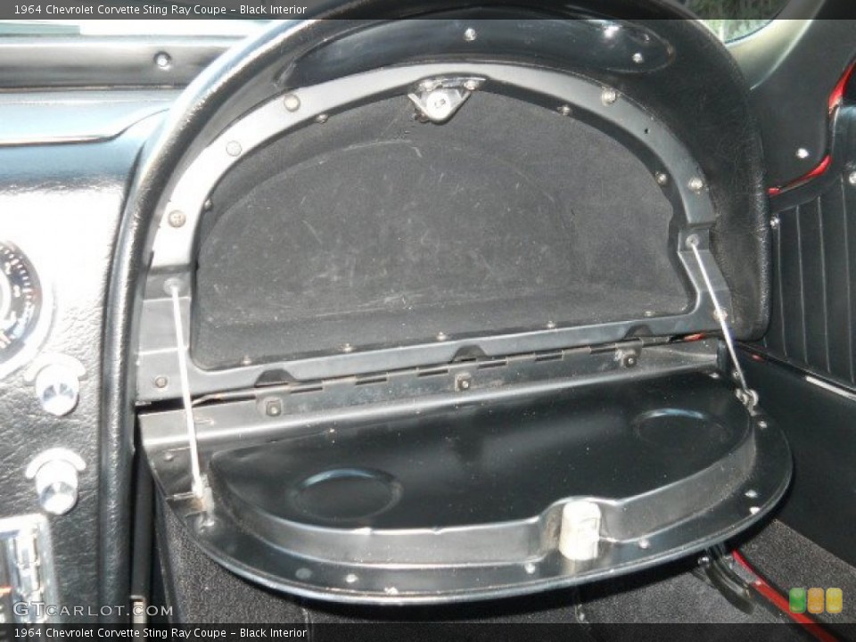Black Interior Controls for the 1964 Chevrolet Corvette Sting Ray Coupe #57191370