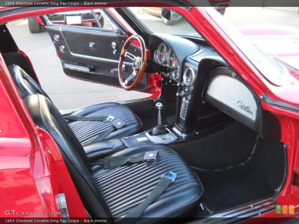 Black Interior Photo for the 1964 Chevrolet Corvette Sting Ray Coupe #57191388