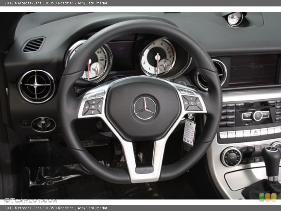 Ash/Black Interior Steering Wheel for the 2012 Mercedes-Benz SLK 350 Roadster #57191493