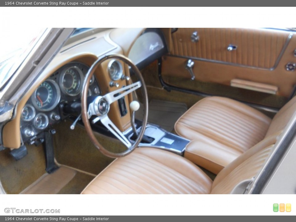 Saddle Interior Prime Interior for the 1964 Chevrolet Corvette Sting Ray Coupe #57191847