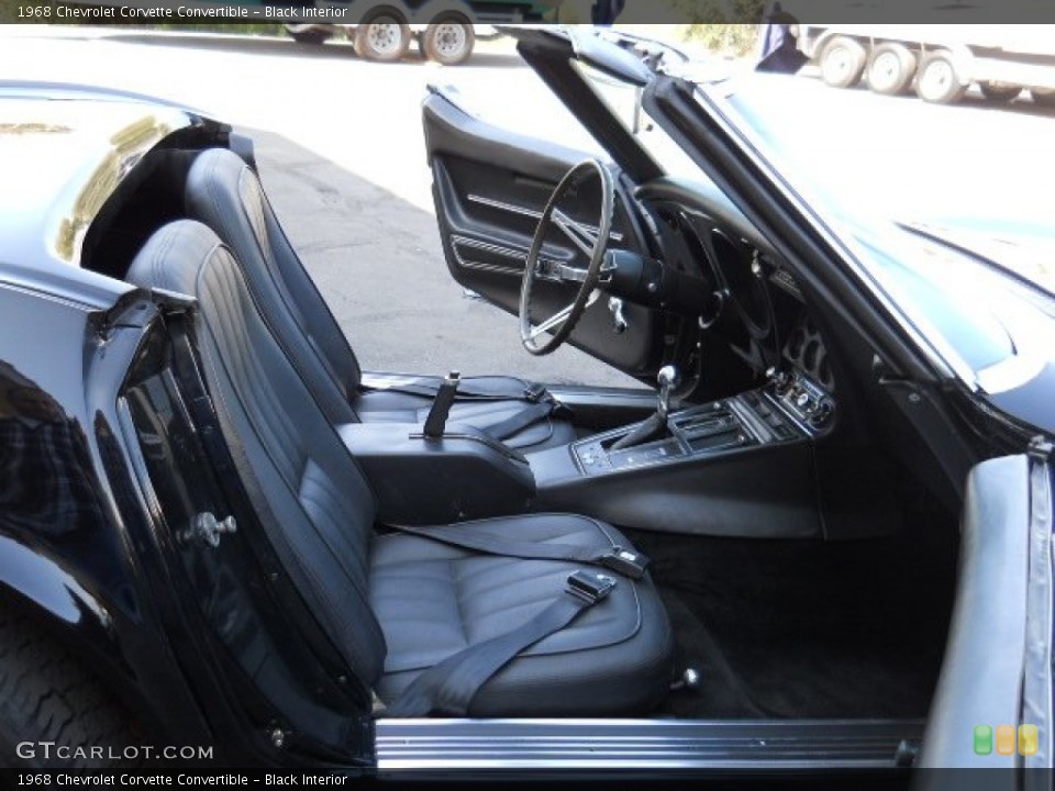 Black Interior Photo for the 1968 Chevrolet Corvette Convertible #57192598