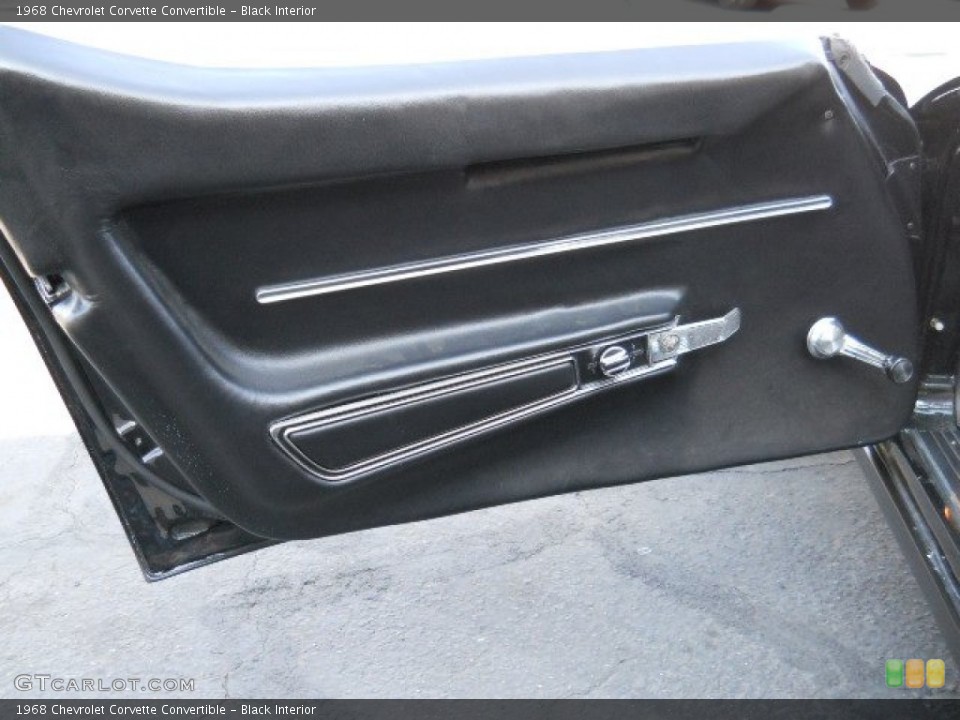 Black Interior Door Panel for the 1968 Chevrolet Corvette Convertible #57192624