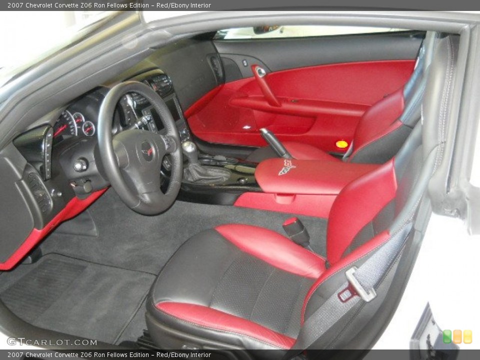 Red/Ebony Interior Photo for the 2007 Chevrolet Corvette Z06 Ron Fellows Edition #57193312