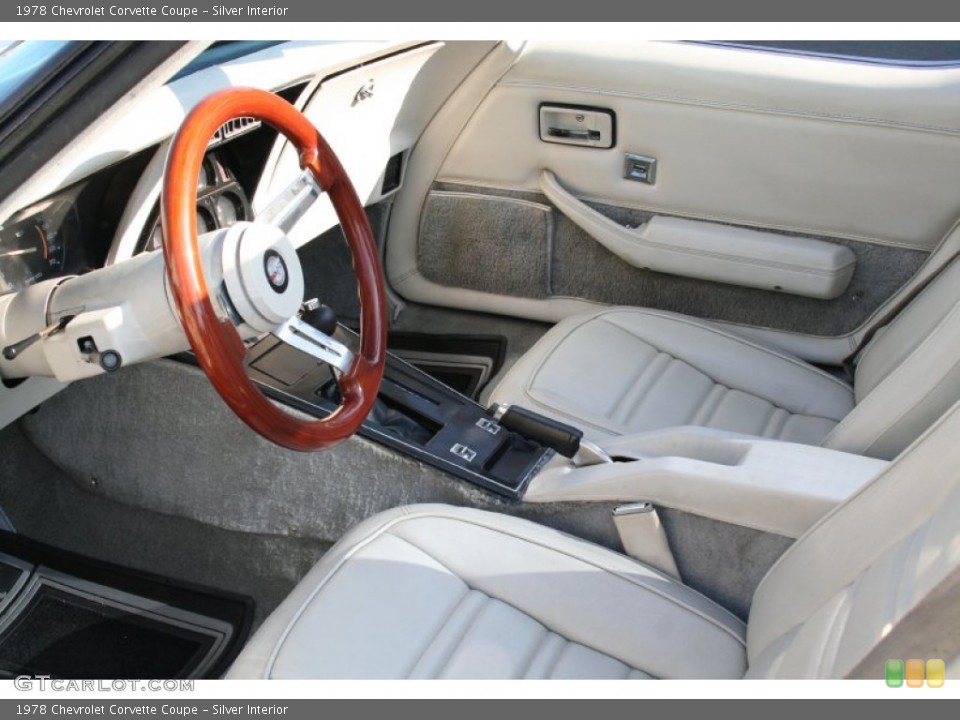 Silver Interior Photo for the 1978 Chevrolet Corvette Coupe #57193546