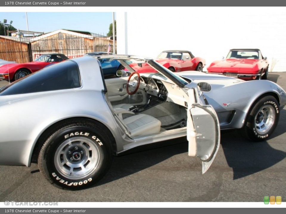 Silver Interior Photo for the 1978 Chevrolet Corvette Coupe #57193555
